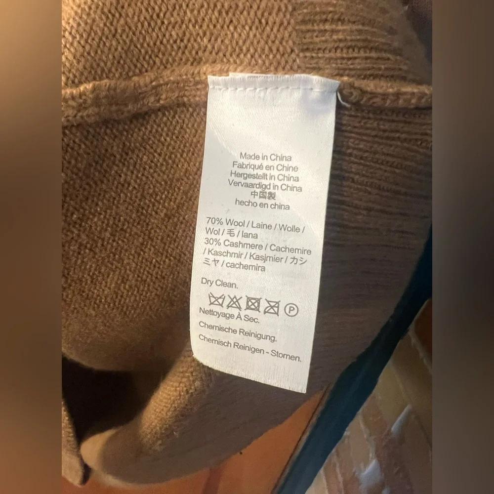 Wool and recycled cashmere oversized crewneck sweater - Picture 4 of 5